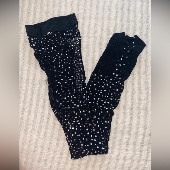 D.Bleu.Dazzled “meteor” crystallized suspender fishnets - Picture 3 of 7